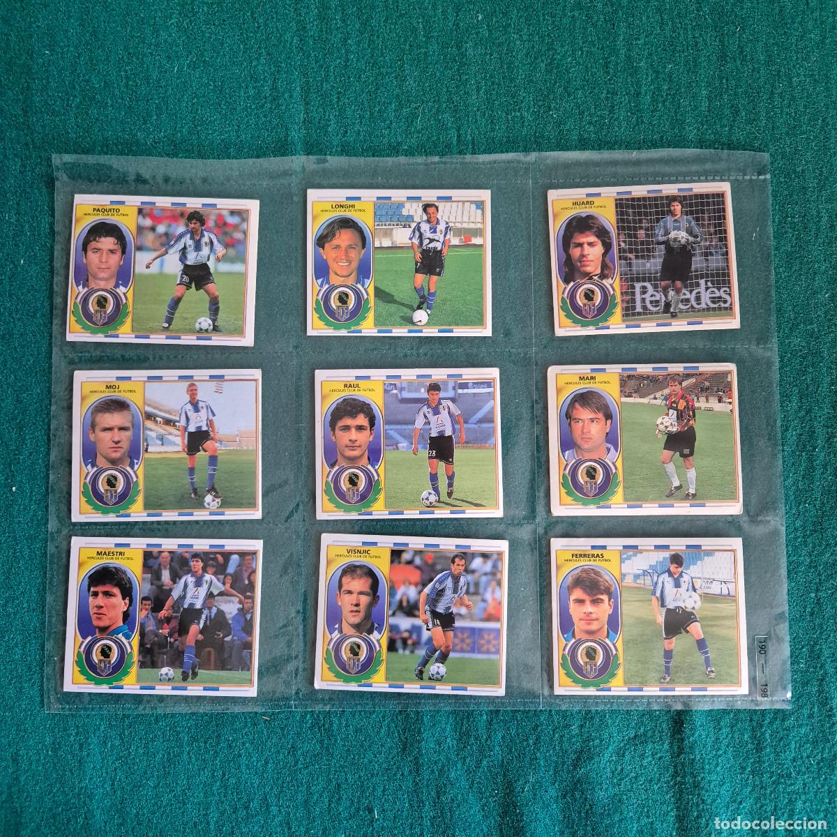Cromos de f&uacute;tbol: 9 CROMOS LIGA ESTE 1996 1997 96 97 HERCULES