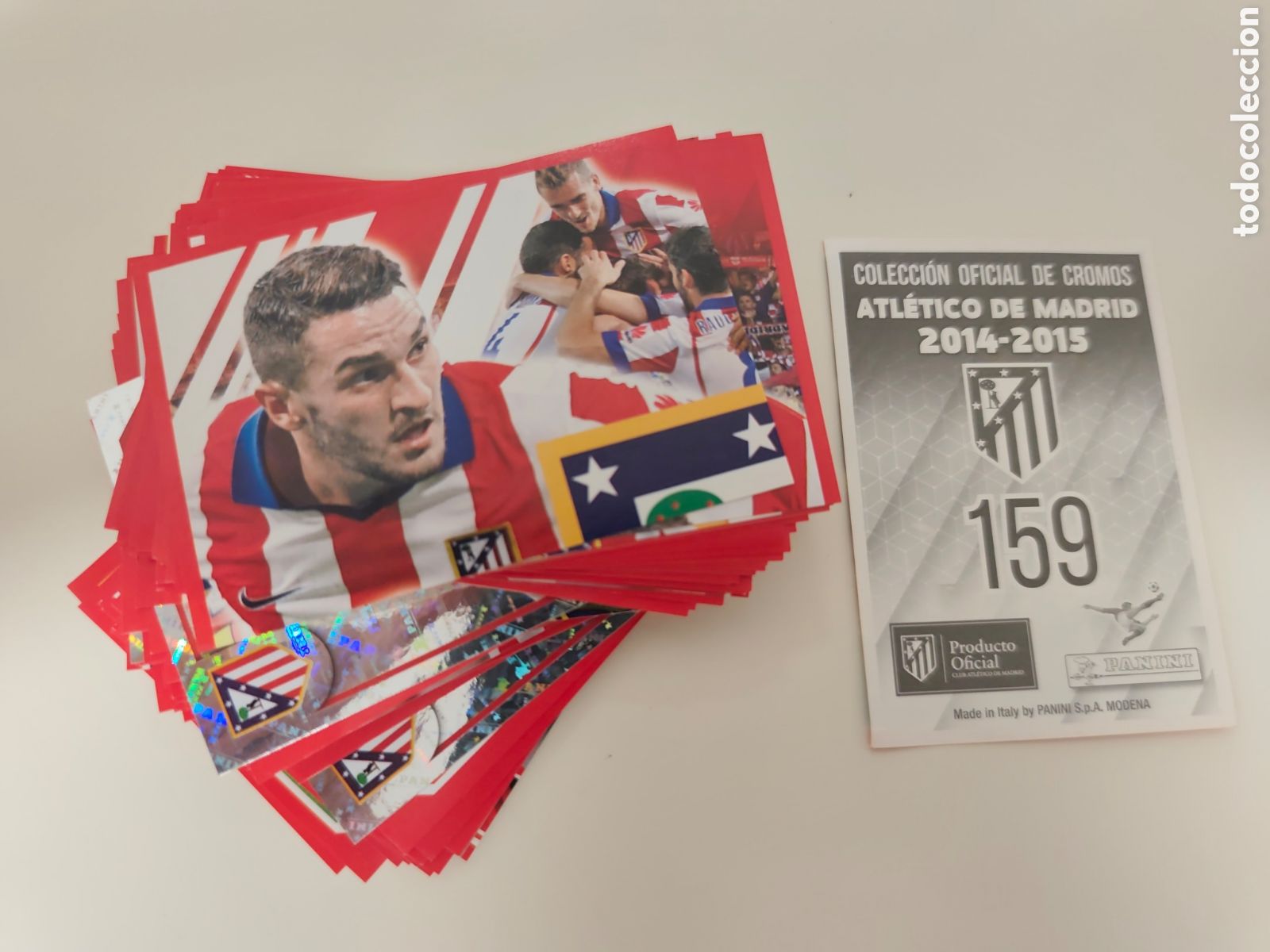 Cromos de f&uacute;tbol: 102 CROMOS DIFERENTES SIN PEGAR COLECCI&Oacute;N OFICIAL ATL&Eacute;TICO MADRID 2014 2015
