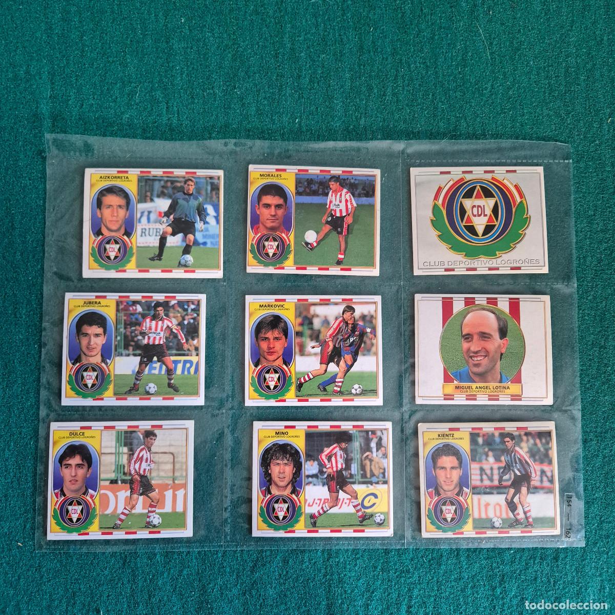 Cromos de f&uacute;tbol: 9 CROMOS LIGA ESTE 1996 1997 96 97 LOGRO&Ntilde;ES