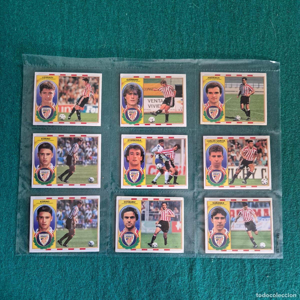 Cromos de f&uacute;tbol: 9 CROMOS LIGA ESTE 1996 1997 96 97 BILBAO