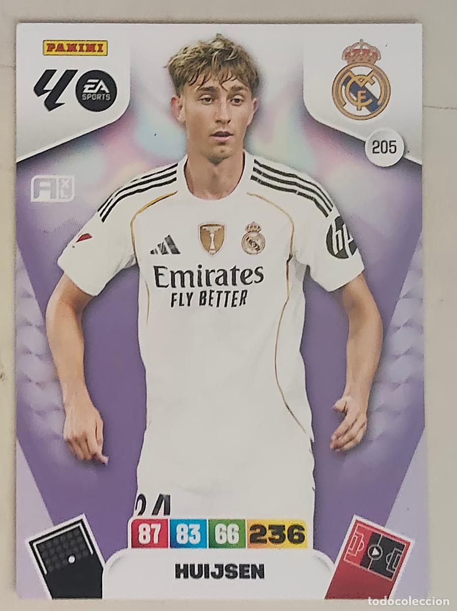 Cromos de f&uacute;tbol: TRADING CARD FUTBOL HUIJSEN REAL MADRID C.F. N&ordm; 205 LIGA ADRENALYN XL 2025-2026/25-26 PANINI