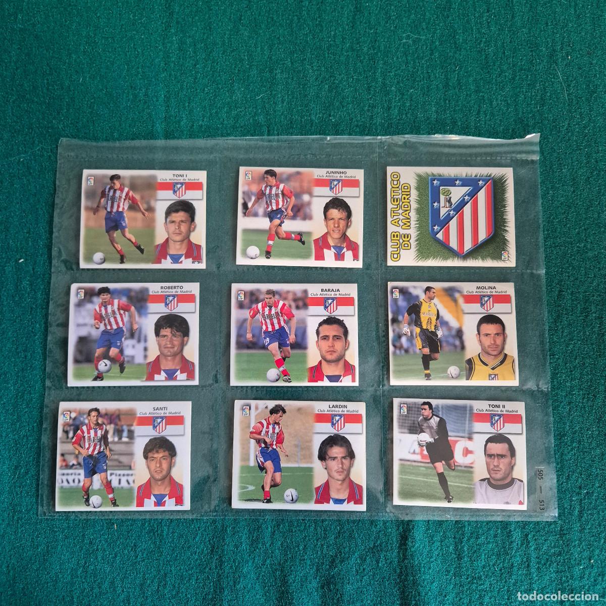 Cromos de f&uacute;tbol: 9 CROMOS LIGA ESTE 1999 2000 Atletico MADRID