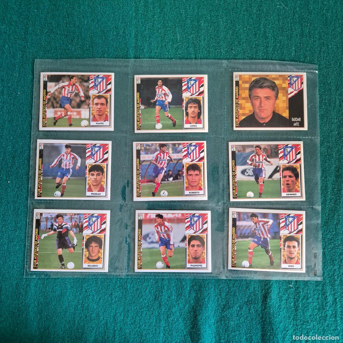 Cromos de f&uacute;tbol: 9 CROMOS LIGA ESTE ATLETICO DE MADRID 1997 1998