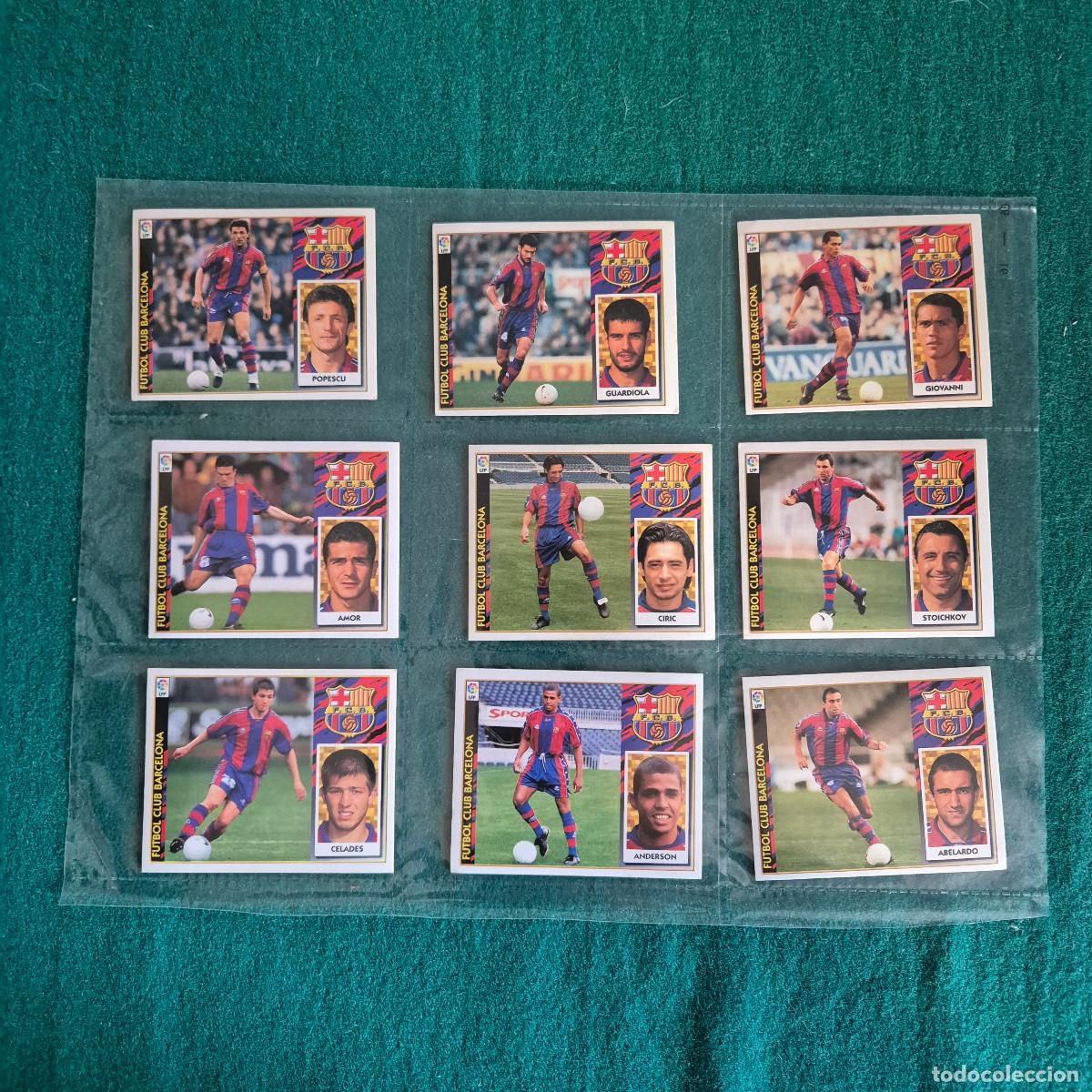 Figurine di Calcio: 9 CROMOS LIGA ESTE 1997 1998 BARCELONA