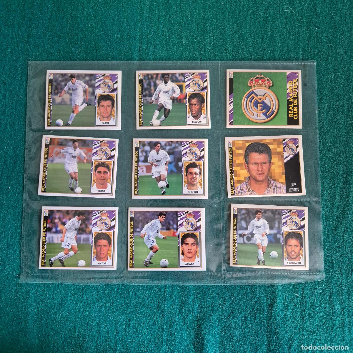 Figurine di Calcio: 9 CROMOS LIGA ESTE 1997 1998 MADRID