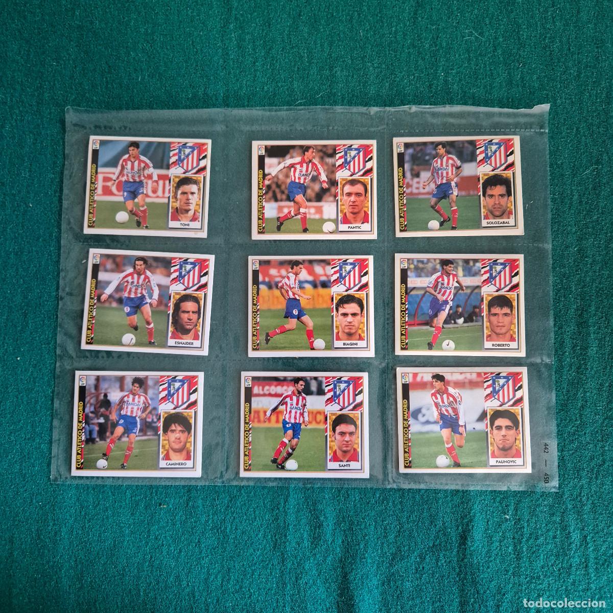 Figurine di Calcio: 9 CROMOS LIGA ESTE 1997 1998 ATLETICO DE MADRID