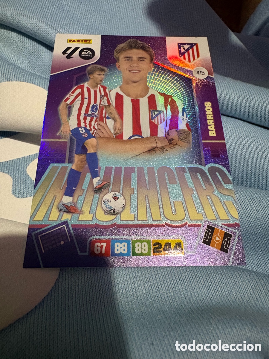 Cromos de f&uacute;tbol: 415 BARRIOS ATLETICO DE MADRID INFLUENCERS ⚽ LIGA ADRENALYN XL 2025 2026 25 26 ⚽