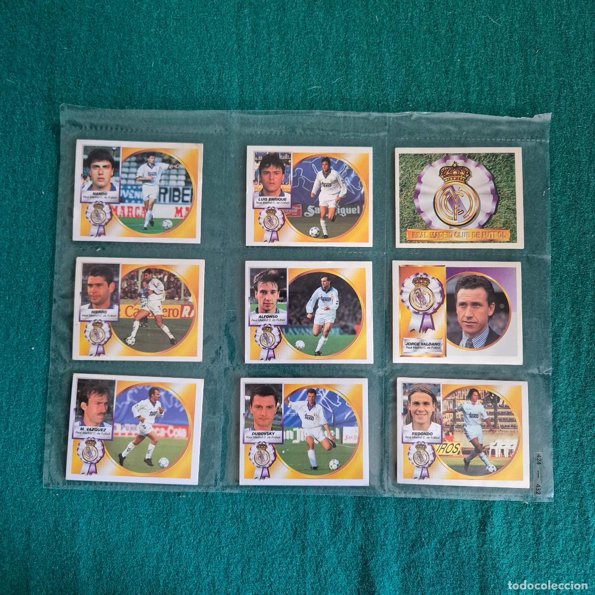 Figurine di Calcio: 9 CROMOS LIGA ESTE 1994 1995 MADRID