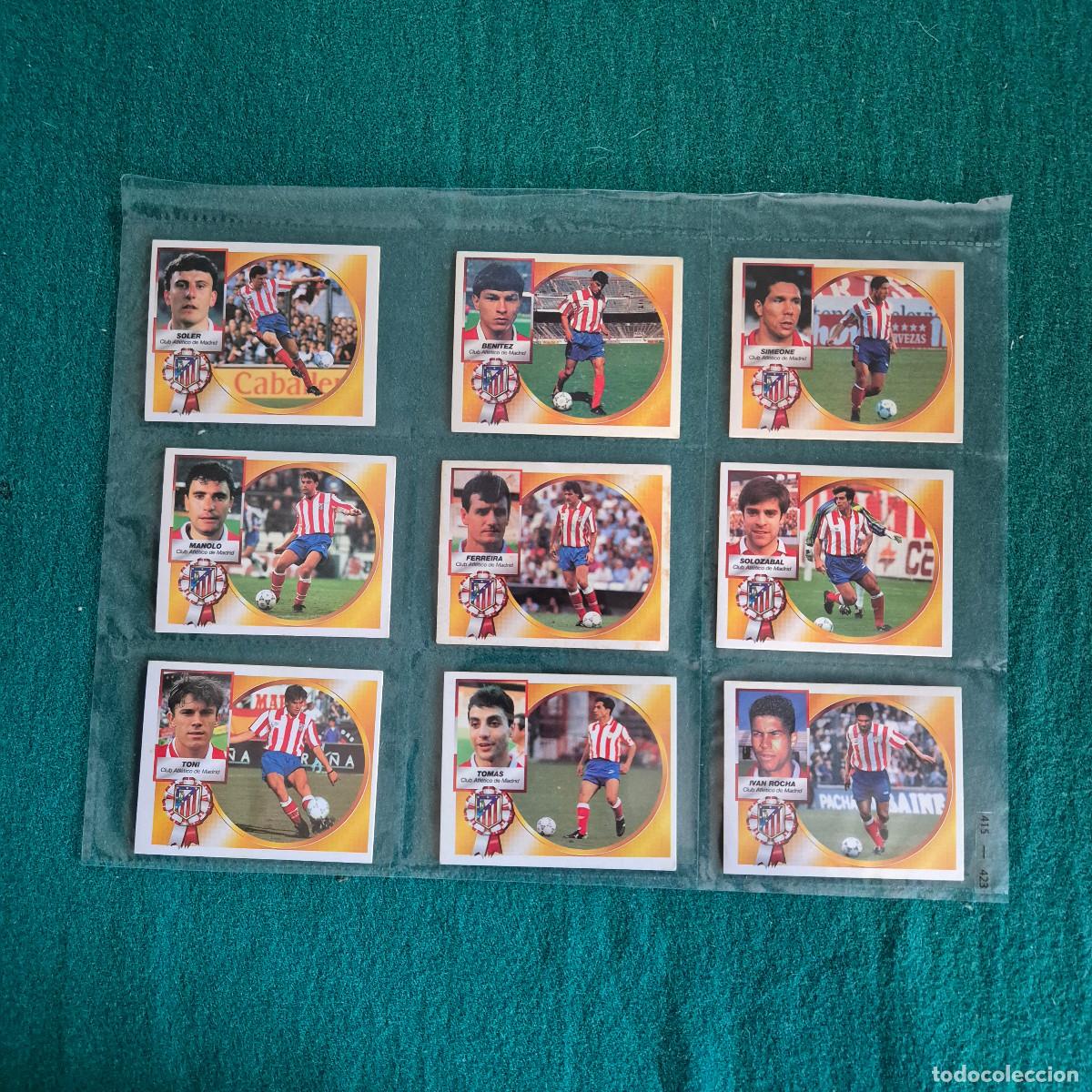 Figurine di Calcio: 7 CROMOS LIGA ESTE 1994 1995 ATLETICO DE MADRID