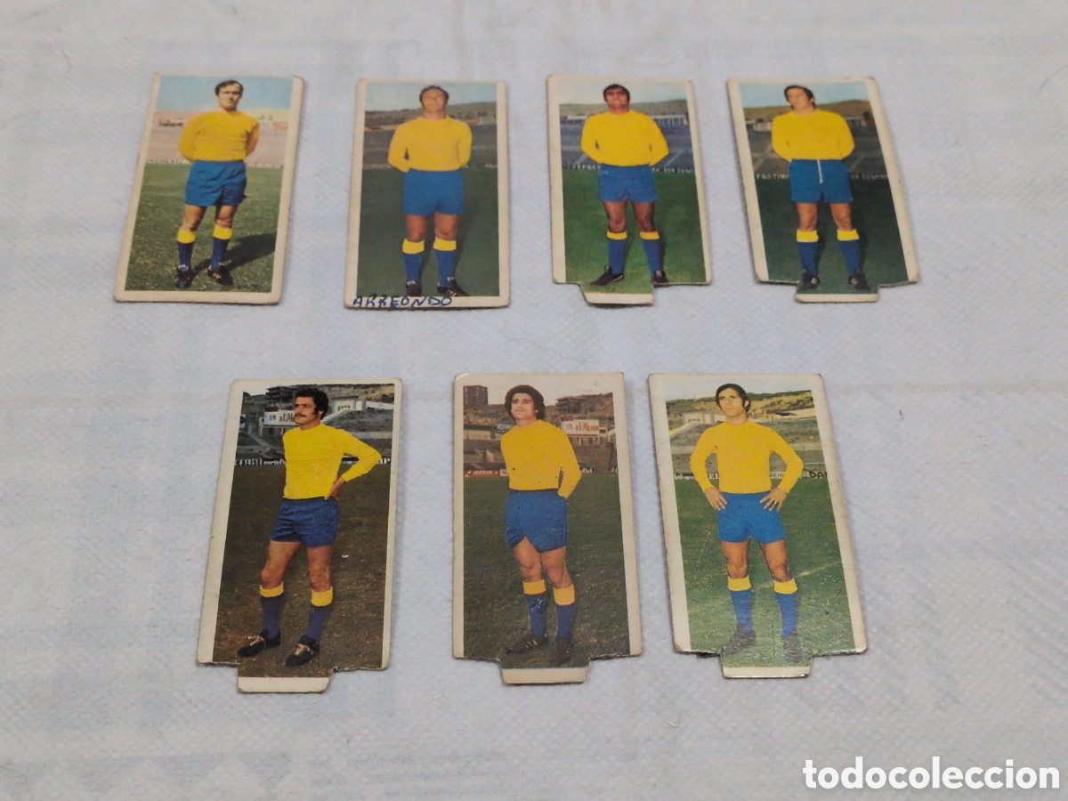 Figurine di Calcio: Lote de 7 cromos de Las Palmas. liga 75/76. Colecciones Este.