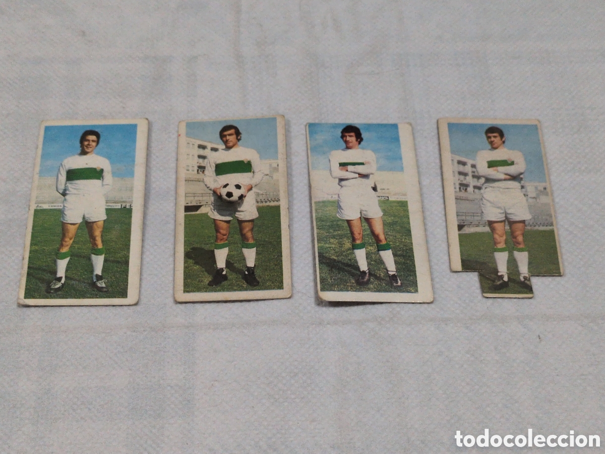Figurine di Calcio: Lote de 4 cromos del Elche. liga 75/76. Colecciones Este.
