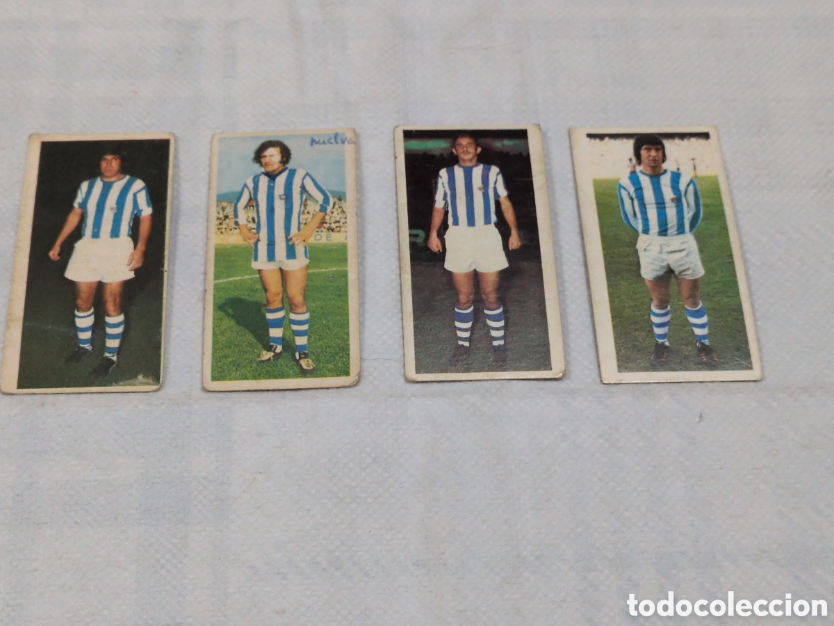 Figurine di Calcio: Lote de 4 cromos del Real Sociedad. liga 75/76. Colecciones Este.
