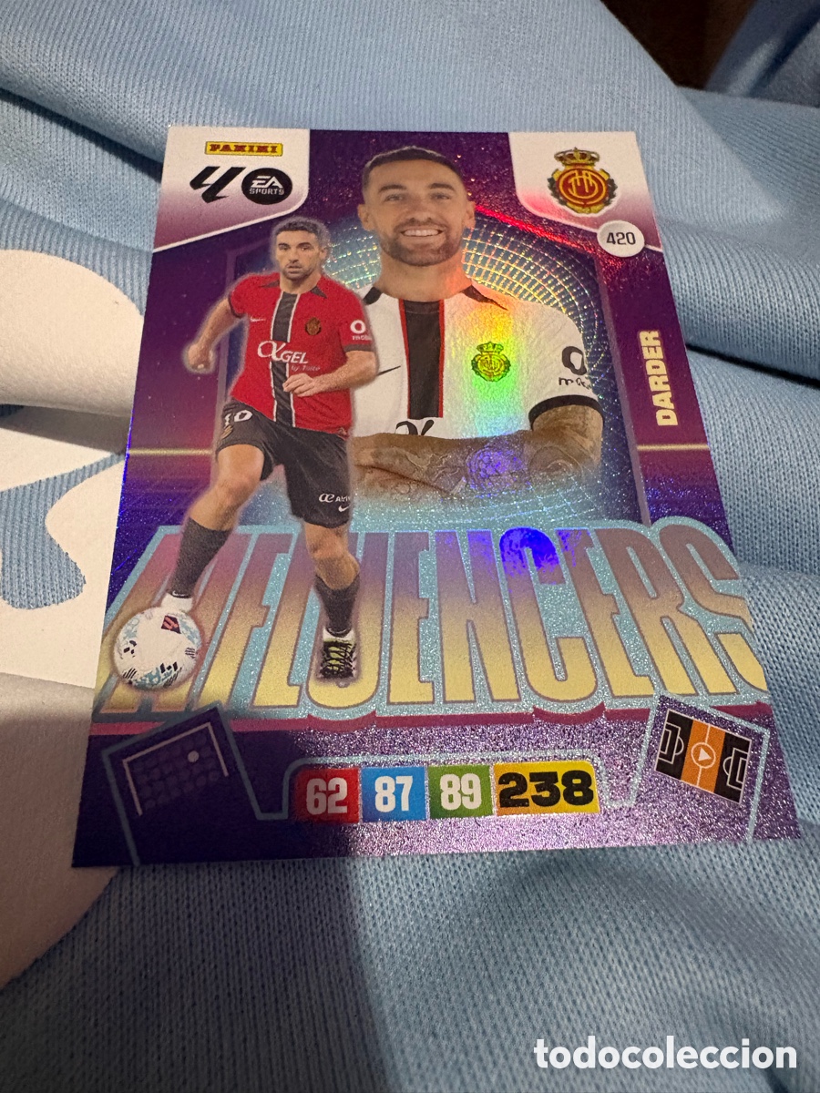 Cromos de f&uacute;tbol: N&ordm; 427 Darder Influencer RCD Mallorca Adrenalyn XL 23 24