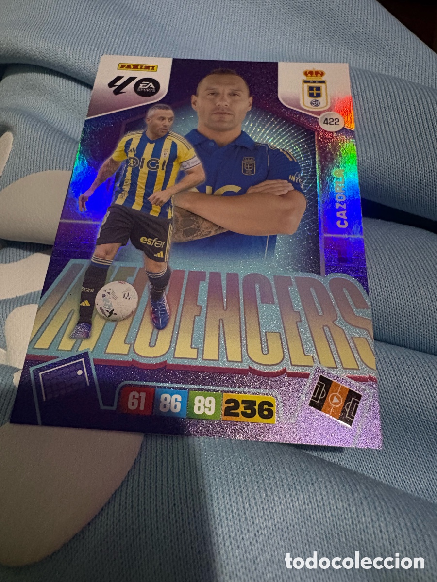 Cromos de f&uacute;tbol: FICHA N&ordm; 422 CAZORLA - ADRENALYN 25 26 - PANINI 2025 - 26 - CROMO - INFLUENCERS