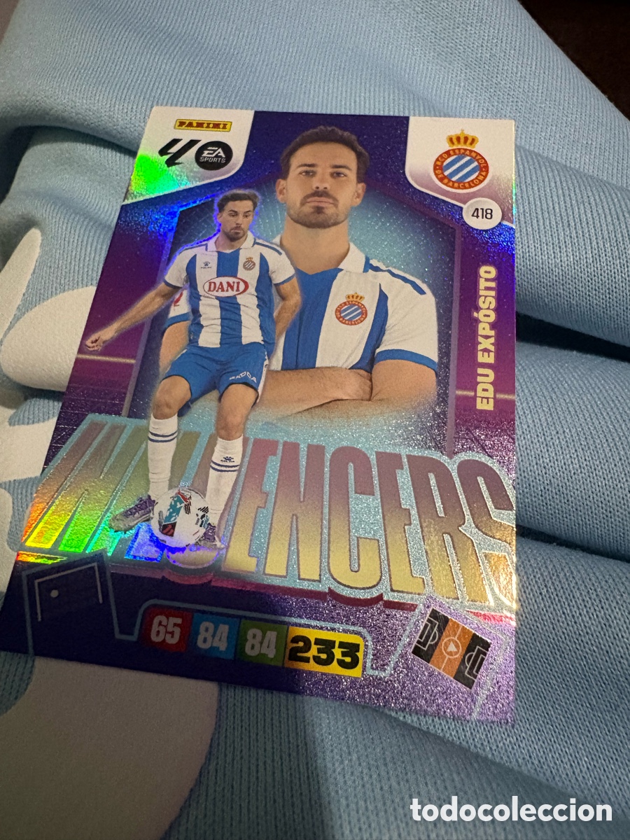 Cromos de f&uacute;tbol: 418 Edu Exp&oacute;sito Influencers / Adrenalyn XL 2025