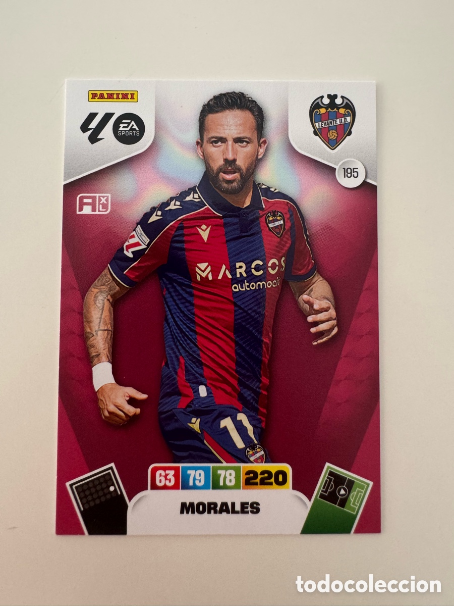 Cromos de f&uacute;tbol: PANINI ADRENALYN XL LIGA 2025-2026 25-26 &ndash; Jos&eacute; Luis Morales Levante UD N&ordm; 195