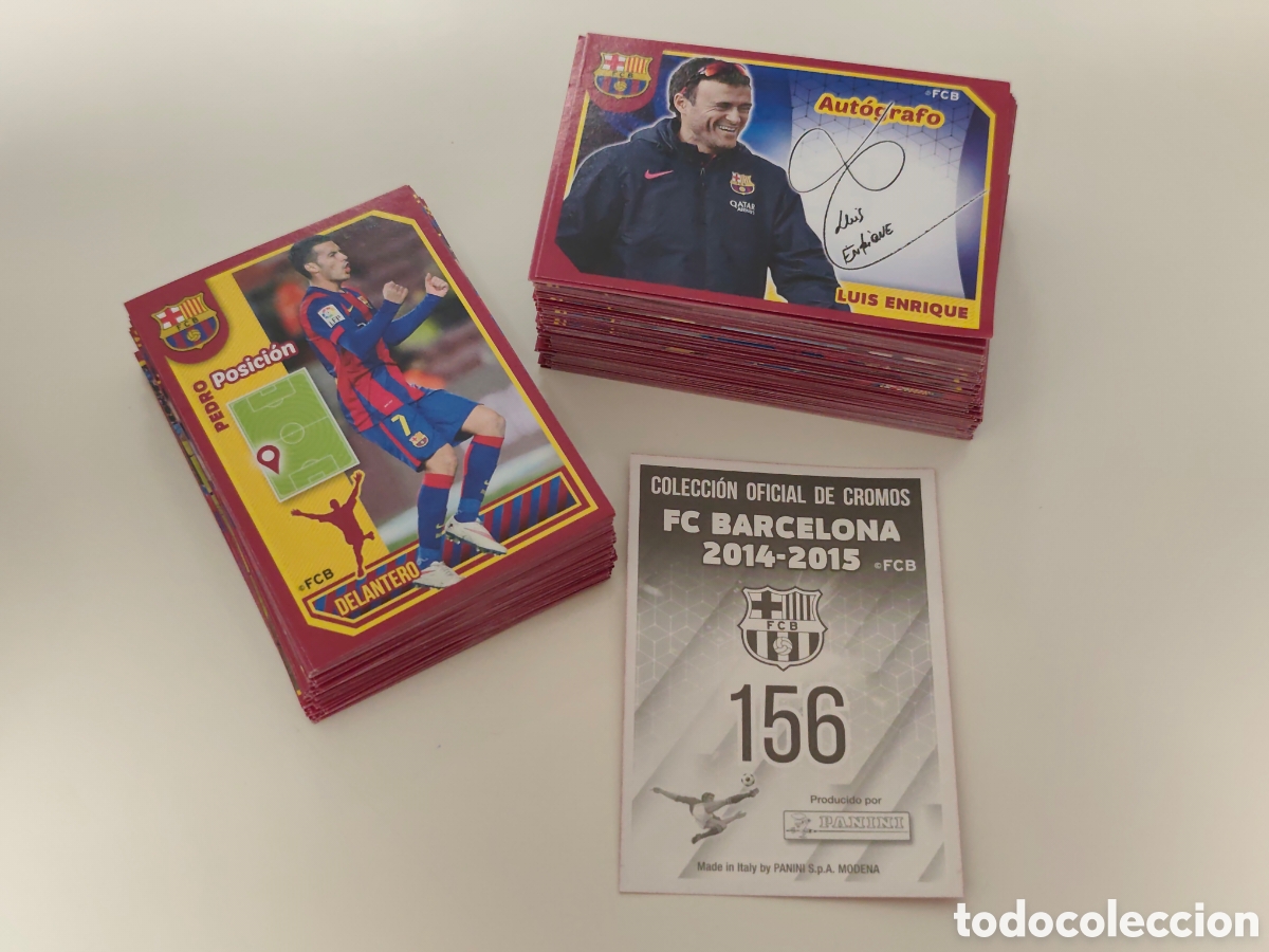 Figurine di Calcio: 309 CROMOS SIN PEGAR COLECCI&Oacute;N OFICIAL FC BARCELONA 2014 2015