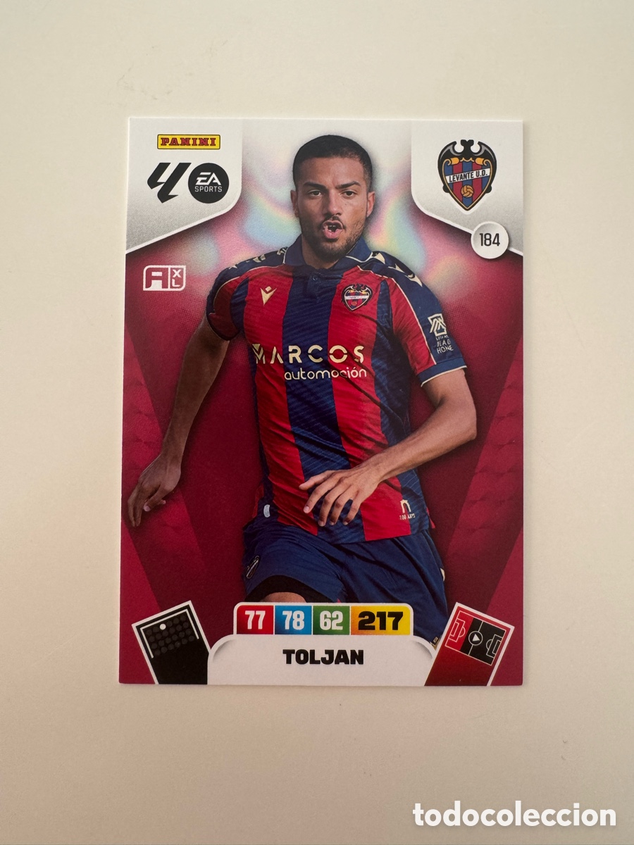 Fu&szlig;ball-Sticker: PANINI ADRENALYN XL LIGA 2025-2026 25-26 &ndash; Jeremy Toljan Levante UD N&ordm; 184