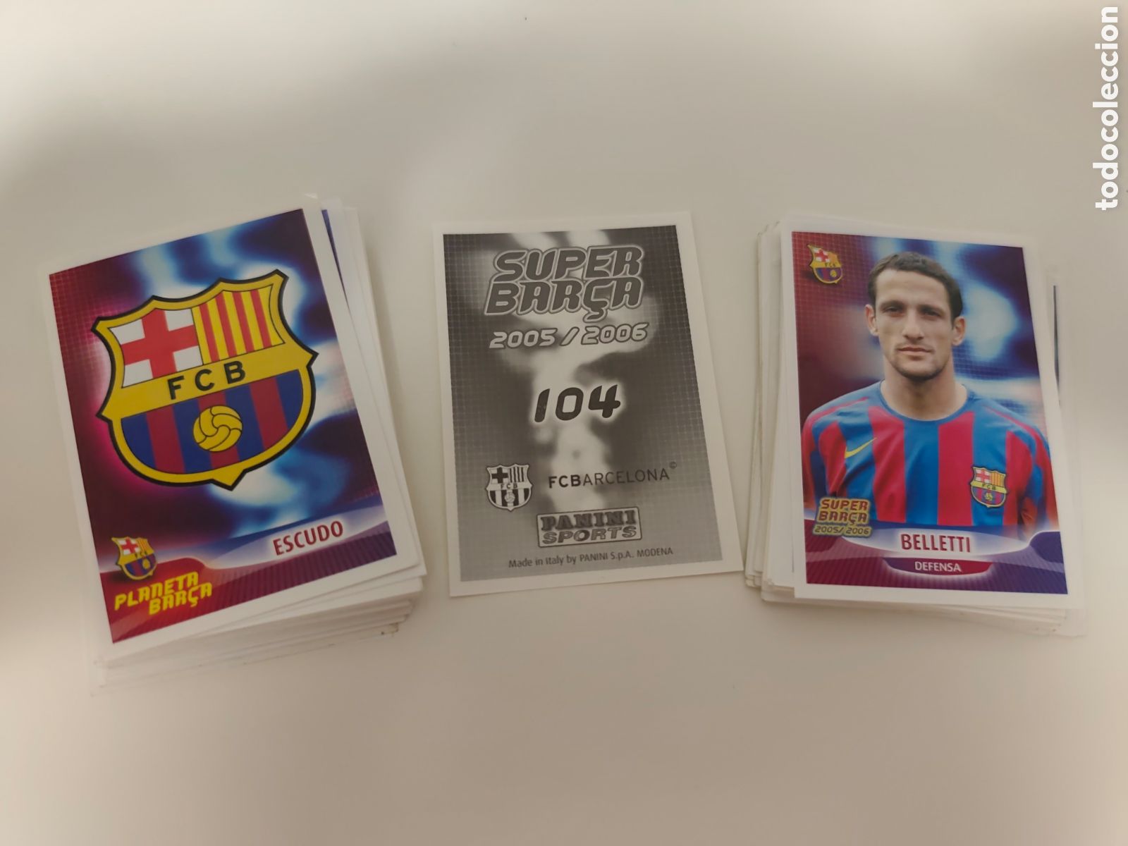 Figurine di Calcio: 159 CROMOS SIN PEGAR COLECCI&Oacute;N OFICIAL FC BARCELONA SUPER BAR&Ccedil;A 2005 2006
