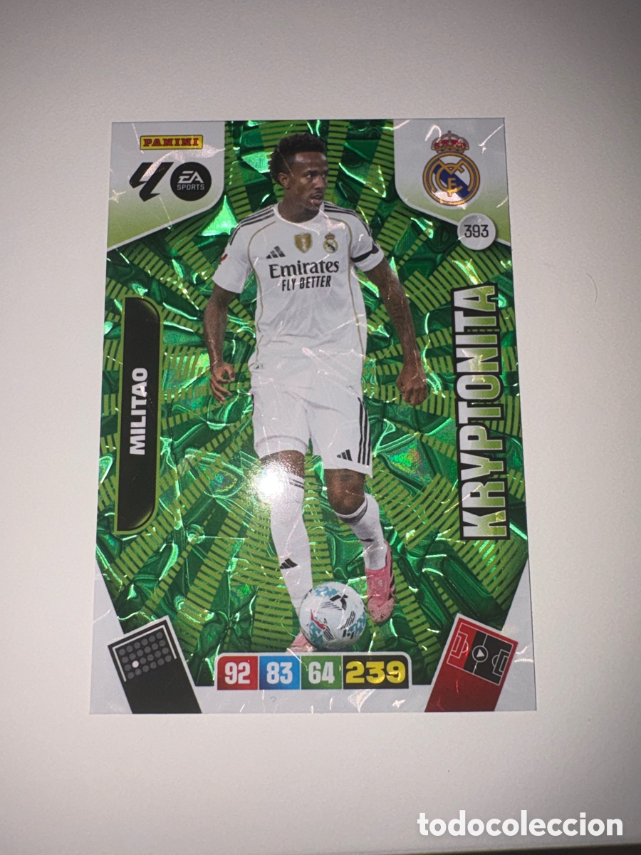 Cromos de f&uacute;tbol: 393 MILITAO KRYPTONITA REAL MADRID 25 26 ADRENALYN XL 2025 2026