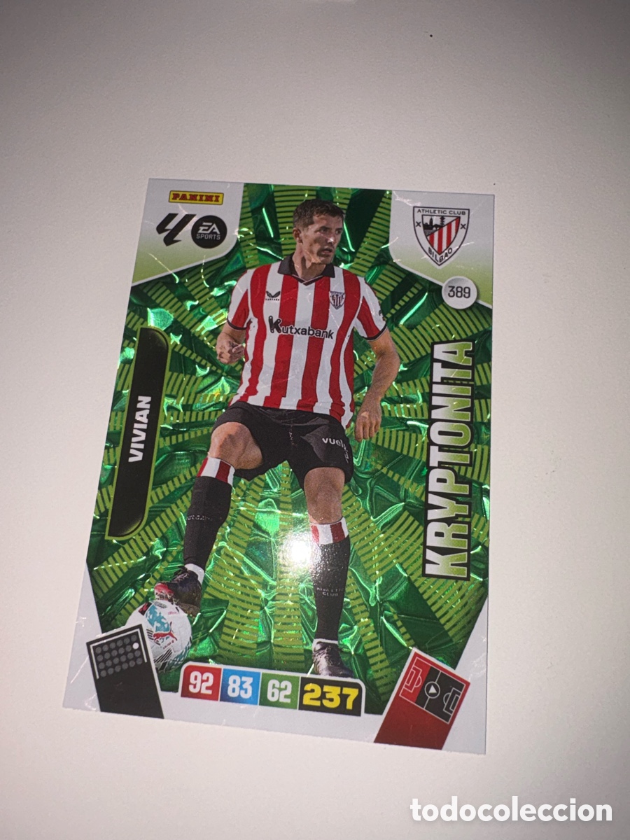 Cromos de f&uacute;tbol: 389 VIVIAN ATHLETIC BILBAO KRYPTONITA ⚽ LIGA ADRENALYN XL 2025 2026 25 26 ⚽
