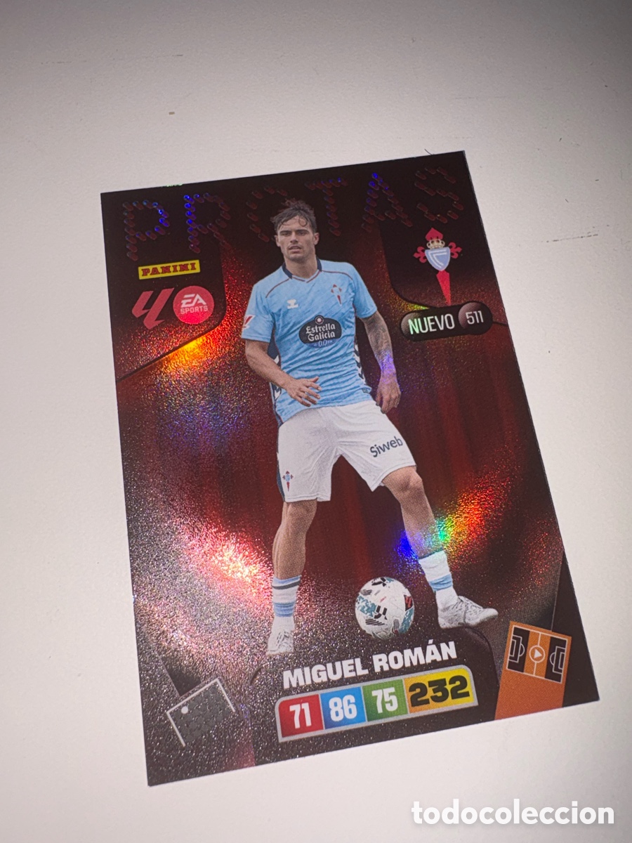 Cromos de f&uacute;tbol: MIGUEL ROMAN CELTA 511 NUEVO PROTAS ADRENALYN XL LIGA 2025/2026 25 26 PANINI