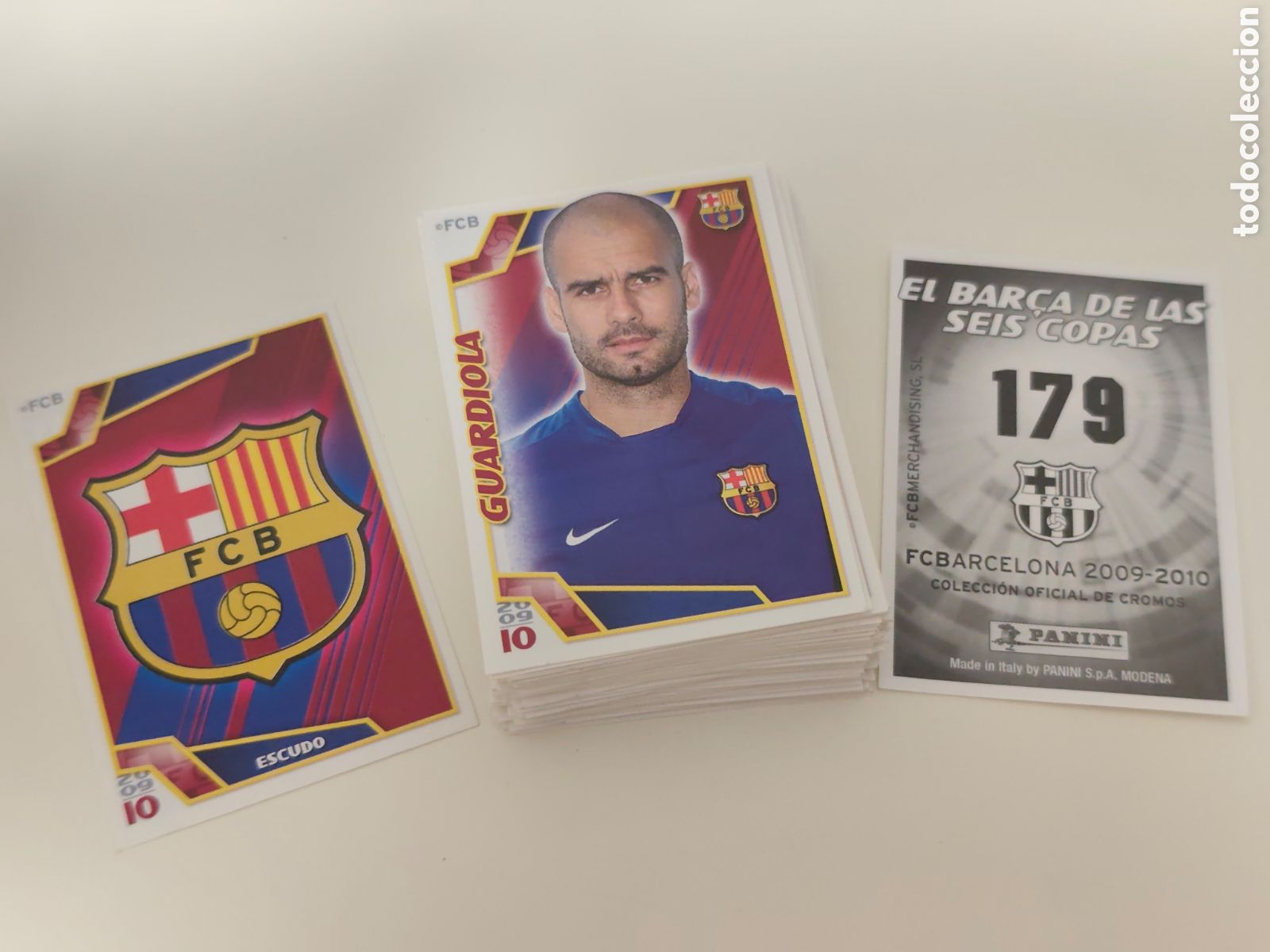 Figurine di Calcio: 101 CROMOS SIN PEGAR DIFERENTES EL BAR&Ccedil;A DE LAS SEIS COPAS FC BARCELONA 2009 2010