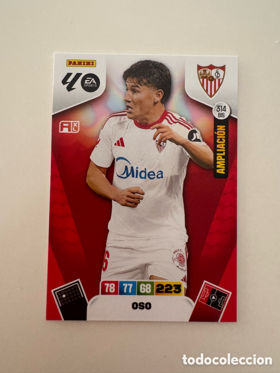 Cromos de f&uacute;tbol: PANINI ADRENALYN XL LIGA 2025-2026 25-26 &ndash; Oso Sevilla FC N&ordm; 314 BIS