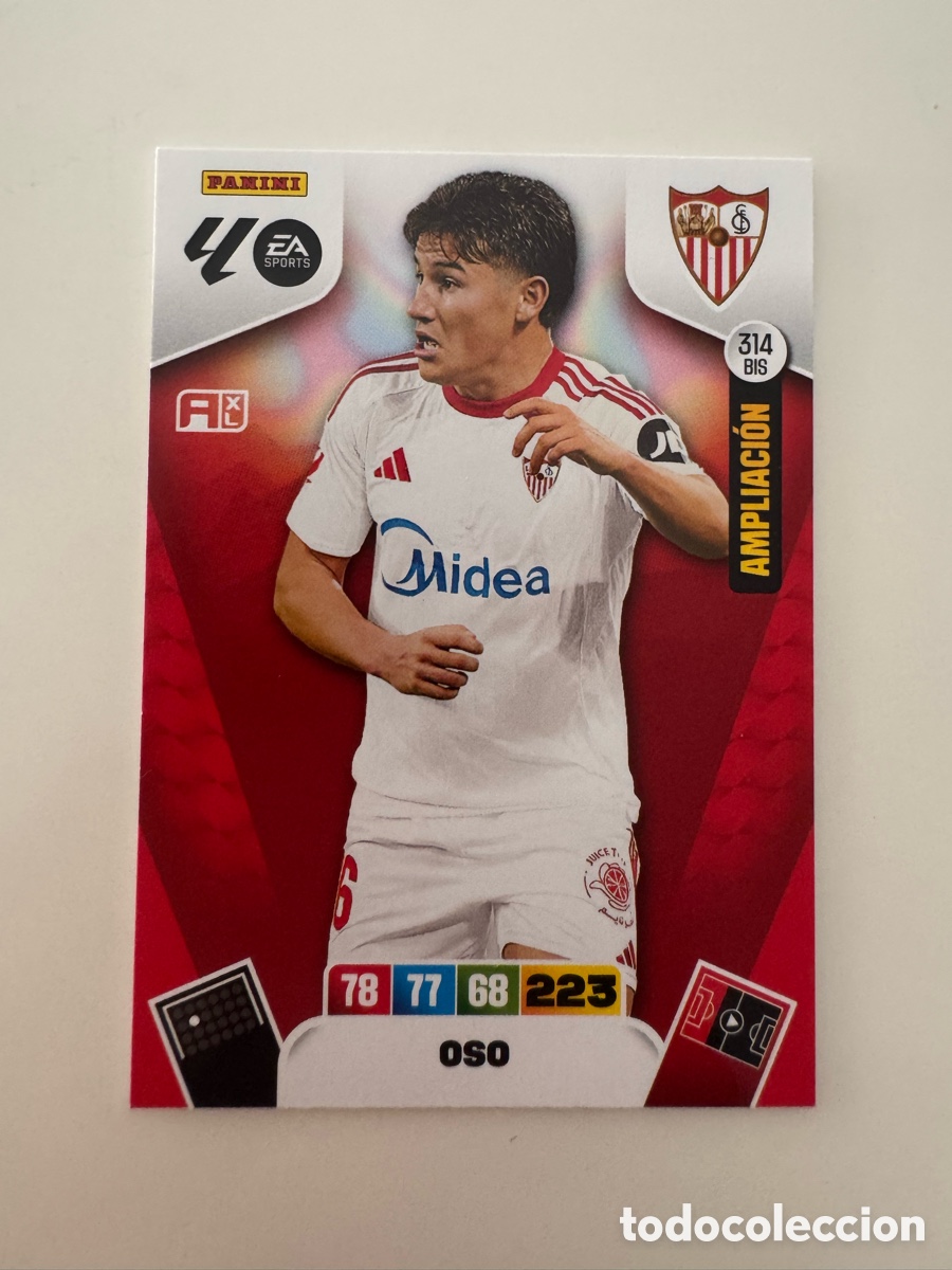 Cromos de f&uacute;tbol: PANINI ADRENALYN XL LIGA 2025-2026 25-26 &ndash; Oso Sevilla FC N&ordm; 314 BIS
