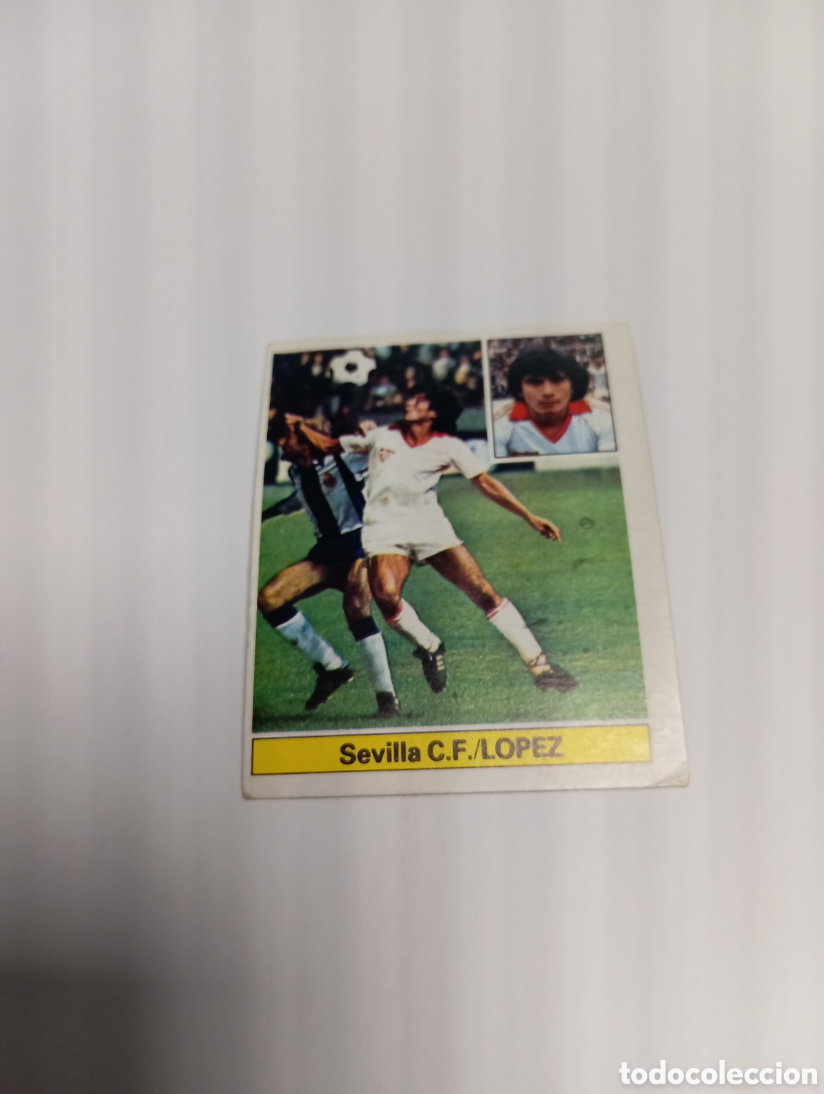 Cromos de f&uacute;tbol: L&Oacute;PEZ Sevilla Liga Este 1981 1982 NUEVO 81 82 SIN PEGAR