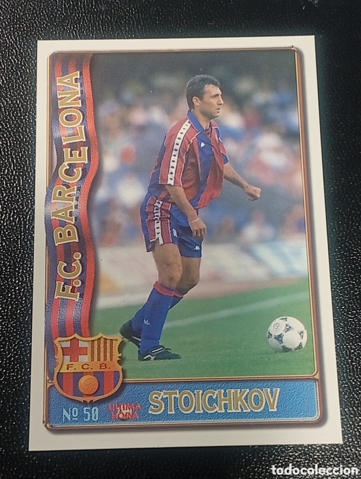Cromos de f&uacute;tbol: 50 &uacute;ltima hora HRISTO STOICHKOV BARCELONA BULGARIA MUNDICROMO FICHAS 1996 1997 97 CROMO CARD PANINI
