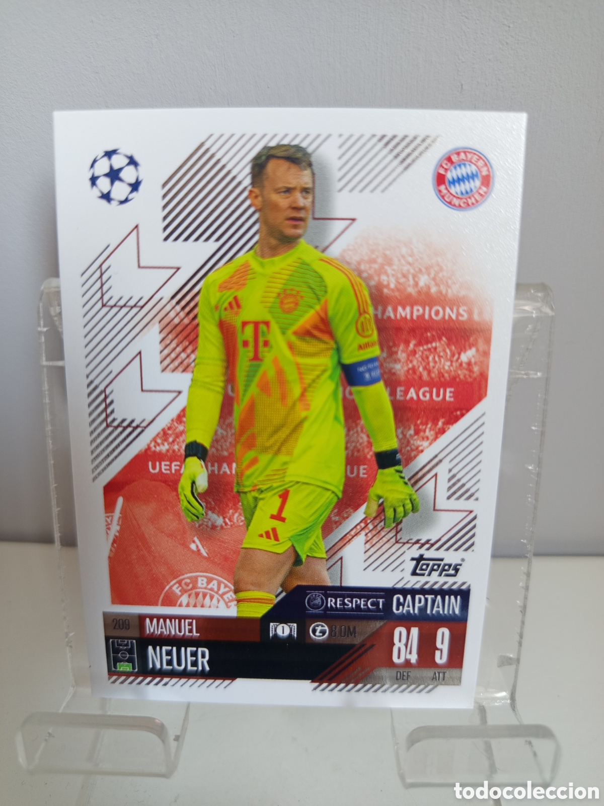 Cartes &agrave; collectionner de Football: ❇️ CROMO CARD ⚽ NEUER BAYERN DE MUNICH 209 2024 2025 24 25 MATCH ATTAX CHAMPIONS LEAGUE TOPPS ❇️