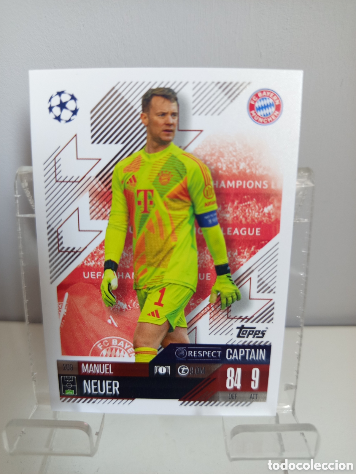 Cartes &agrave; collectionner de Football: ❇️ CROMO CARD ⚽ NEUER BAYERN DE MUNICH 209 2024 2025 24 25 MATCH ATTAX CHAMPIONS LEAGUE TOPPS ❇️