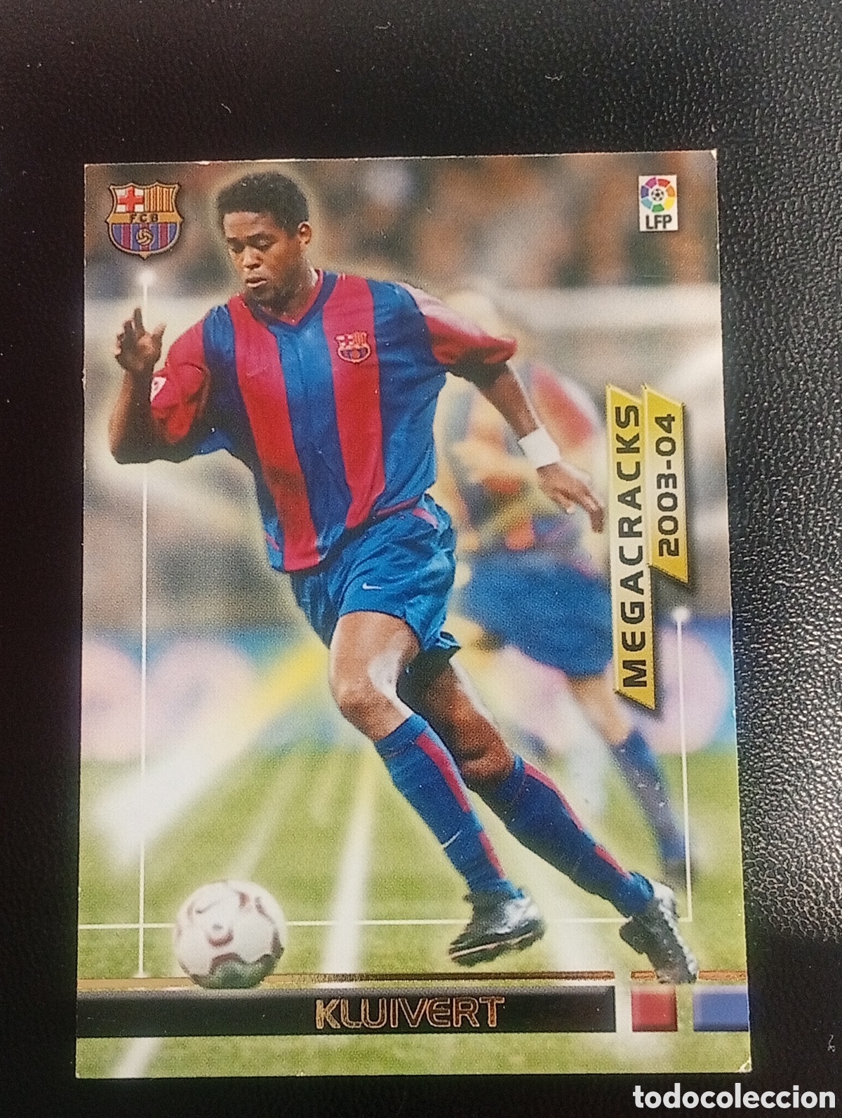 Cromos de f&uacute;tbol: 386 KLUIVERT BARCELONA MEGACRACKS 2003 2004 PANINI MEGA FICHAS MUNDICROMO CROMOS CARDS TOPPS