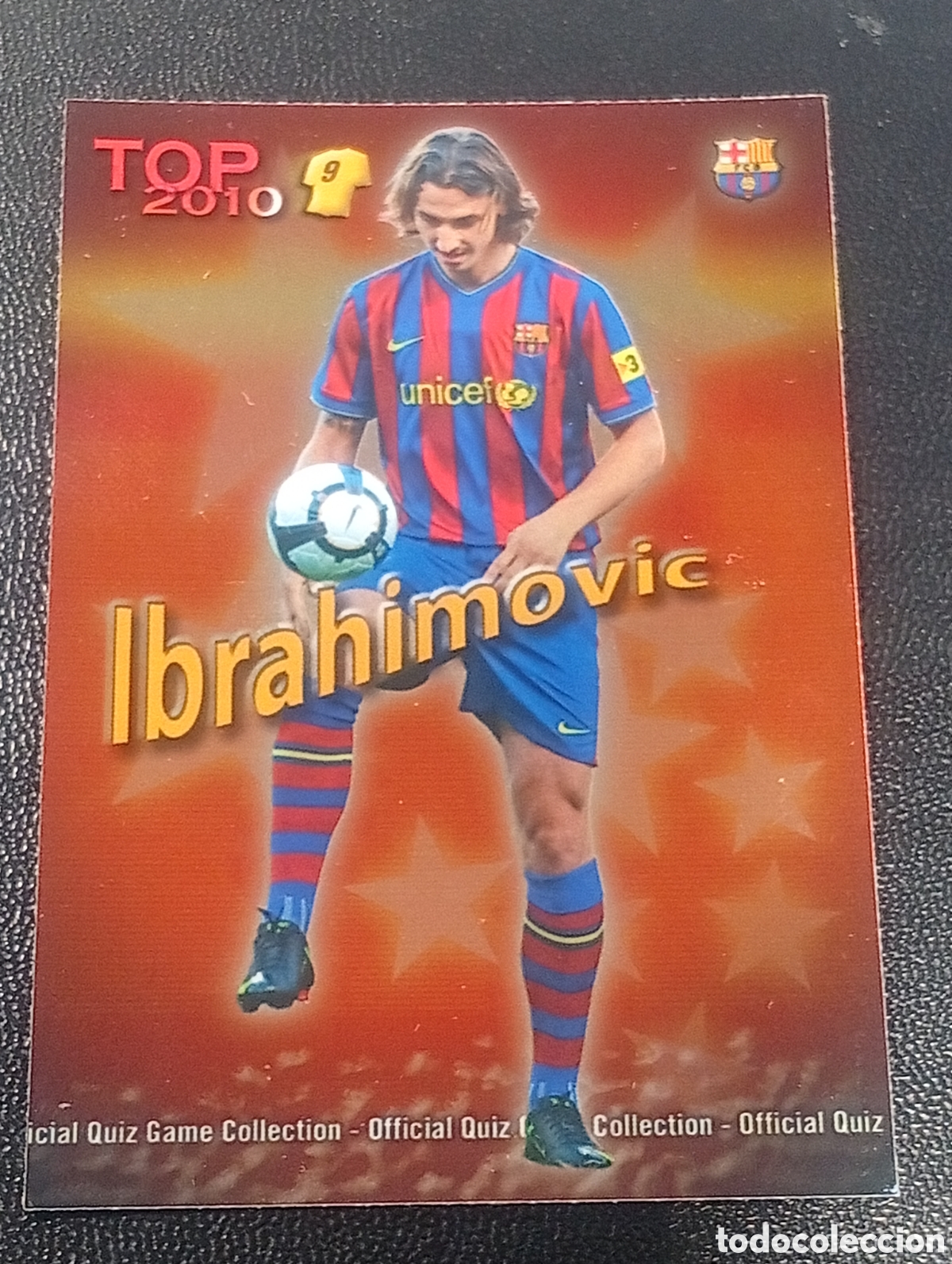 Cartes &agrave; collectionner de Football: 629 brillo rojo liso IBRAHIMOVIC BARCELONA 2009 2010 9 10 MUNDICROMO PANINI CROMOS CARDS
