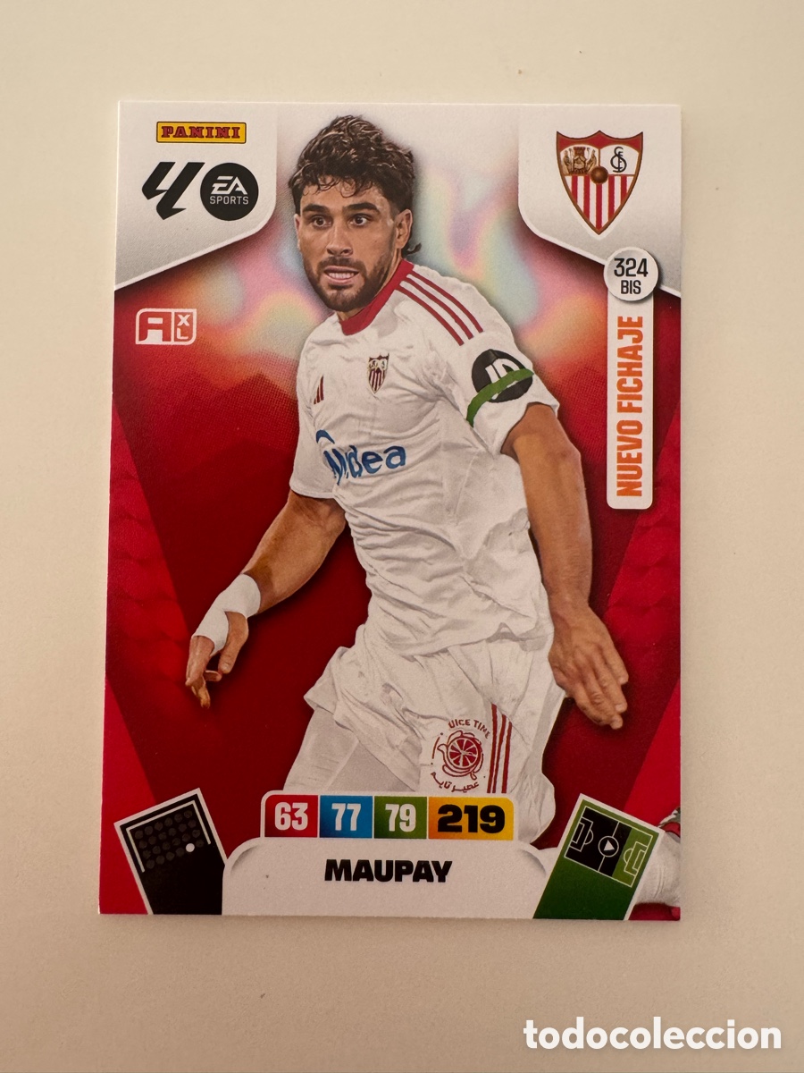 Fu&szlig;ball-Sticker: PANINI ADRENALYN XL LIGA 2025-2026 25-26 &ndash; Neal Maupay Sevilla FC N&ordm; 324 BIS