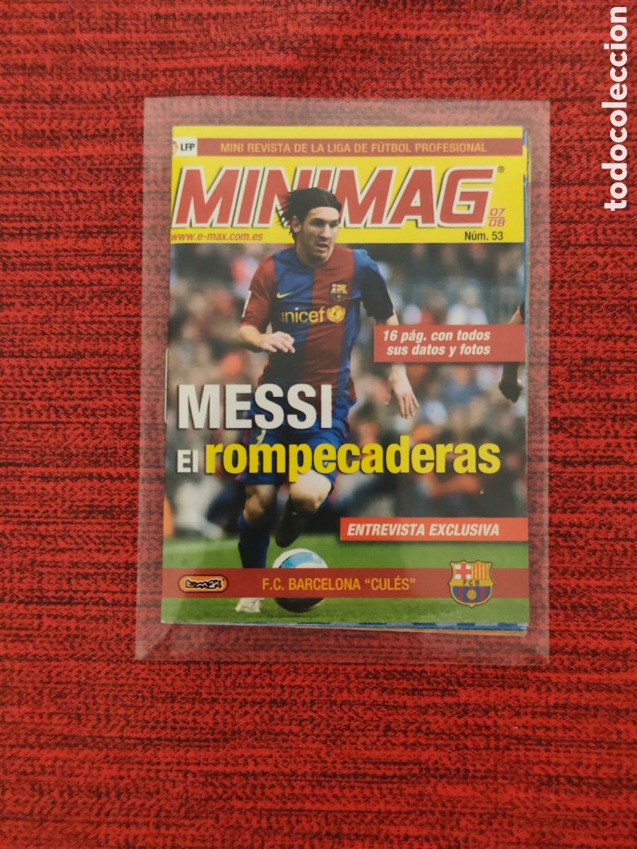Figurine di Calcio: #53 MESSI FC BARCELONA MINIMAG MINI REVISTA 2007 2008