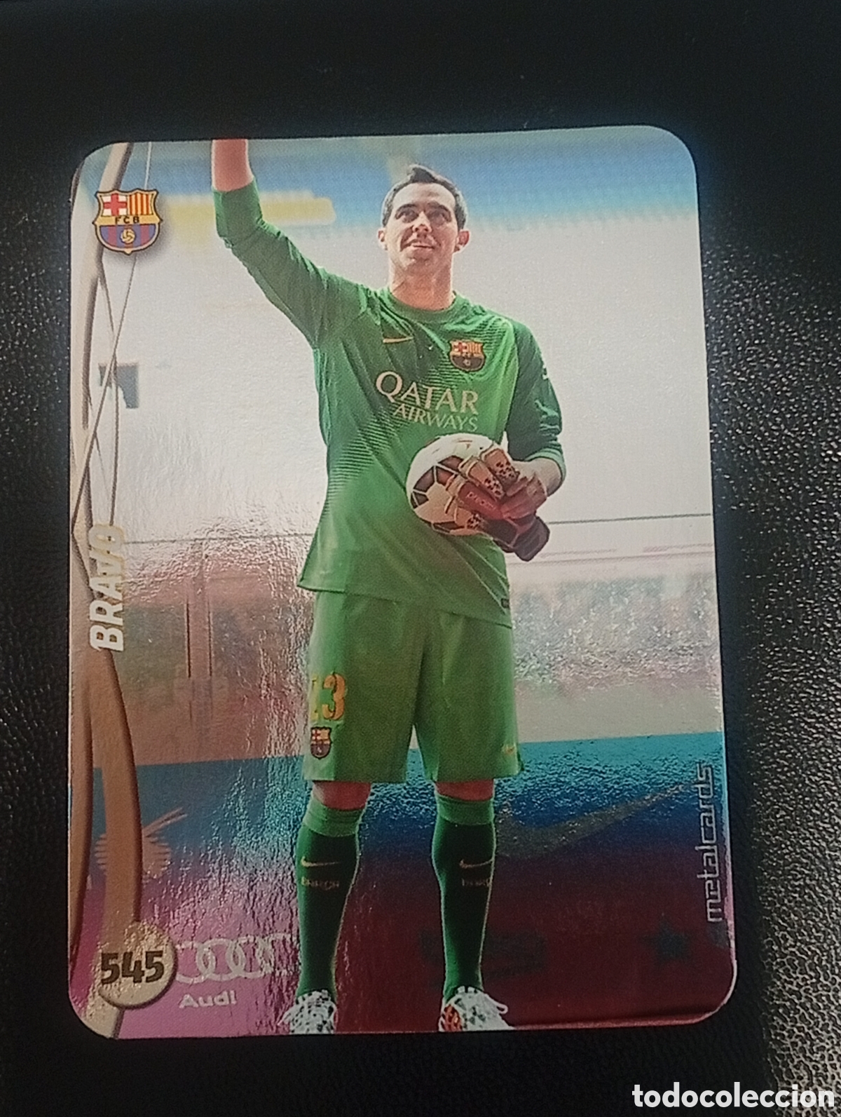 Fu&szlig;ball-Sticker: 545 brillo liso BRAVO BARCELONA MUNDICROMO 2014 2015 14 15 CROMOS CARDS PANINI MEGACRACKS TOPPS TCG