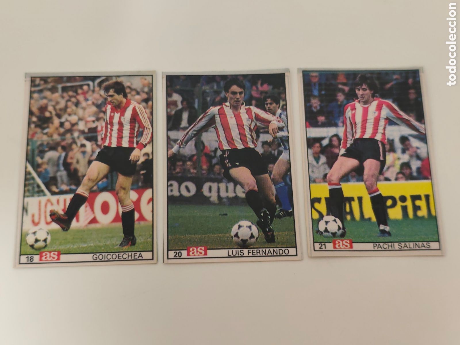 Figurine di Calcio: 3 CROMOS ATHLETIC BILBAO DIARIO AS ASES DE LA LIGA 1986 1987