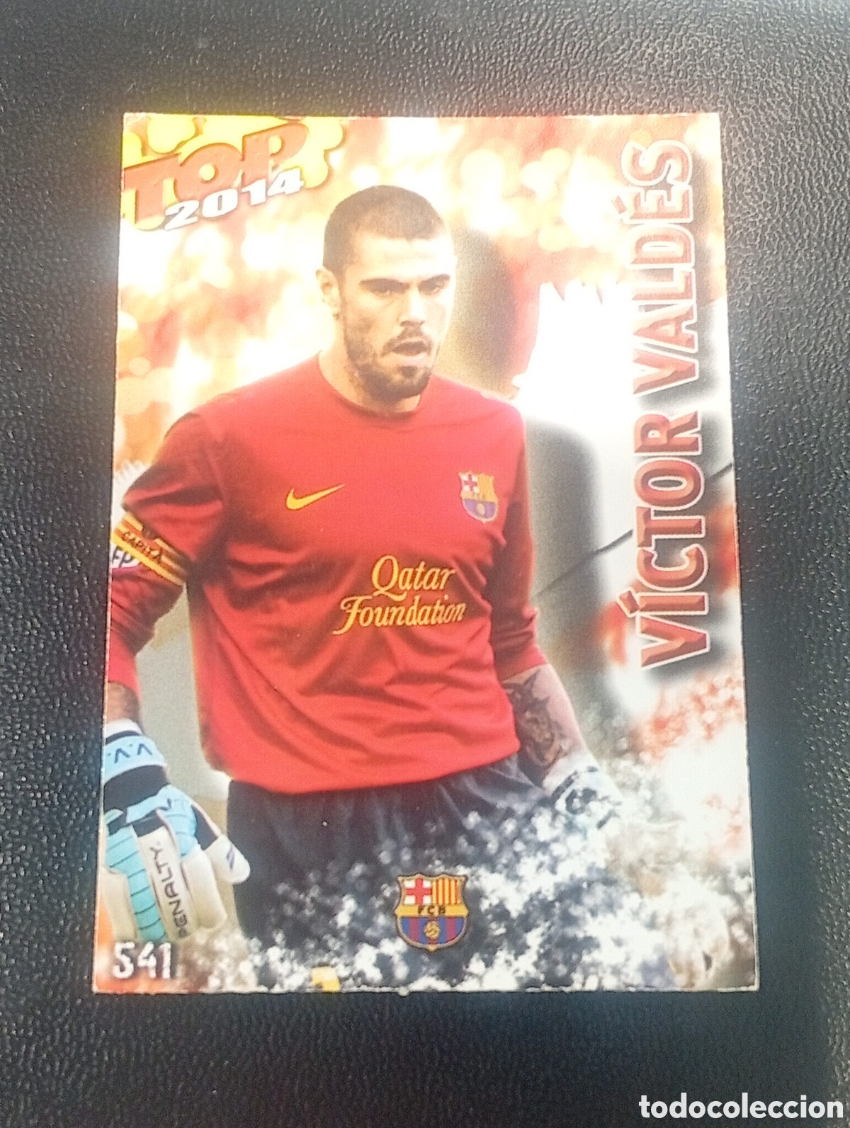 Cromos de f&uacute;tbol: 541 brillo mate VICTOR VALDES BARCELONA MUNDICROMO 2013 2014 13 14 PANINI ADRENALYN TOPPS CROMOS TCG