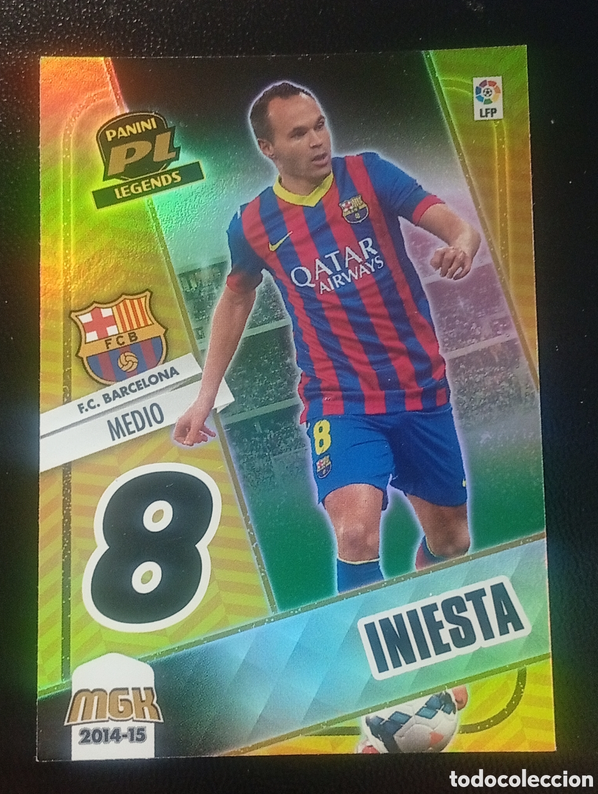Cromos de f&uacute;tbol: 430 legends INIESTA BARCELONA MEGACRACKS 2014 2015 14 15 PANINI ADRENALYN TOPPS CROMOS CARDS