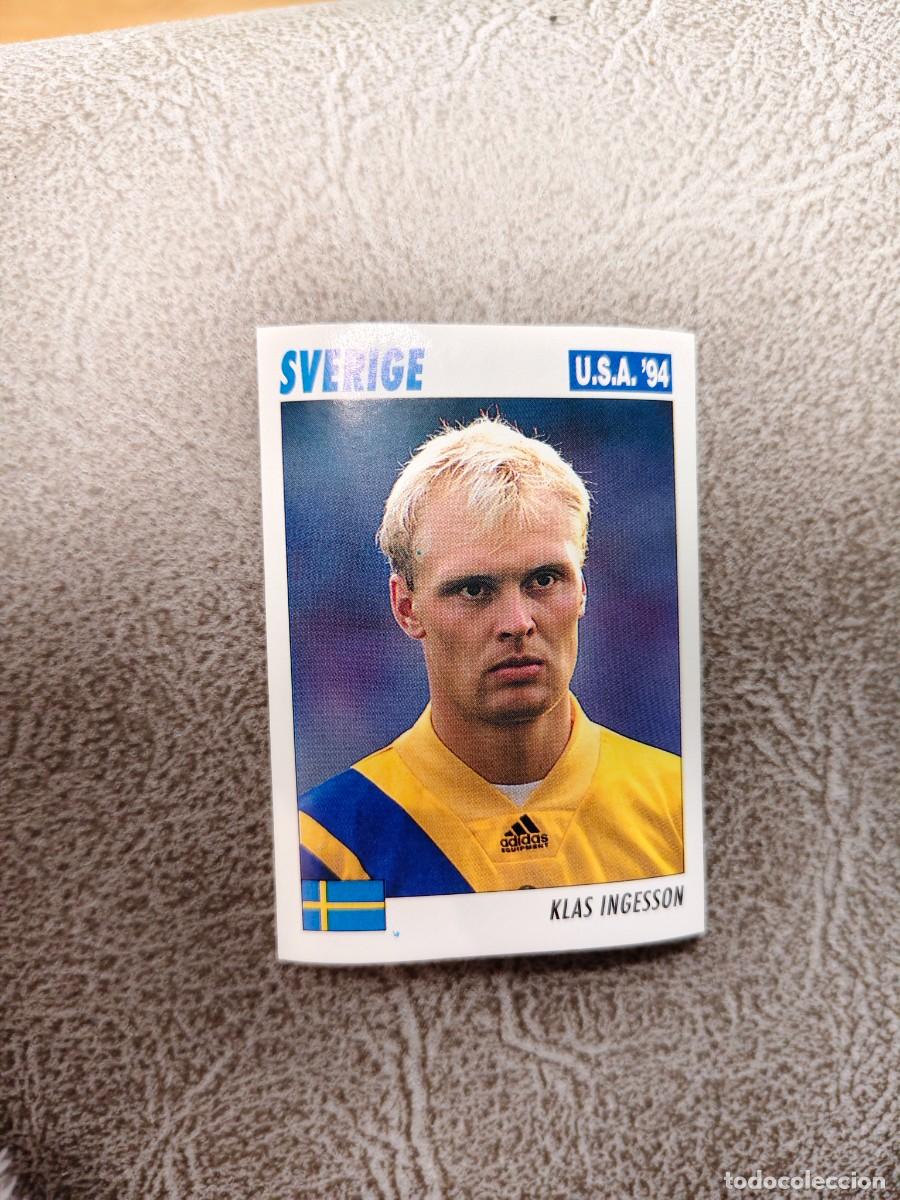 Figurine di Calcio: 105 SERVICE LINE MUNDIAL USA 94 KLAS INGESSON - SVERIGE SUECIA - 1994 WORLD CUP SL ITALY AAC