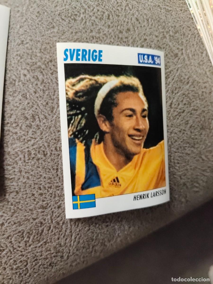 Figurine di Calcio: 111 SERVICE LINE MUNDIAL USA 94 HENRIK LARSSON - SVERIGE SUECIA - 1994 WORLD CUP SL ITALY AAC