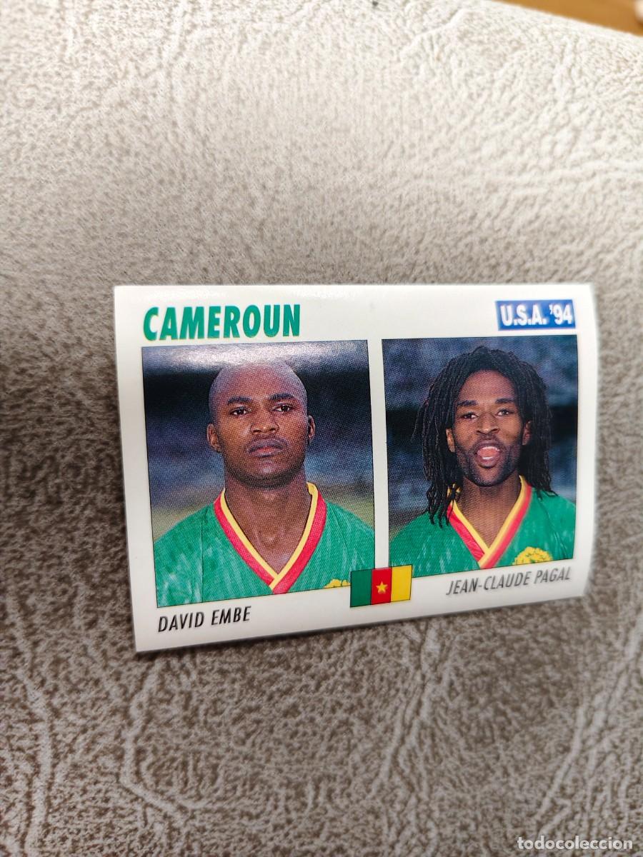 Fu&szlig;ball-Sticker: 119 SERVICE LINE MUNDIAL USA 94 DAVID EMBE PAGAL - CAMERUN - 1994 WORLD CUP SL ITALY AAC