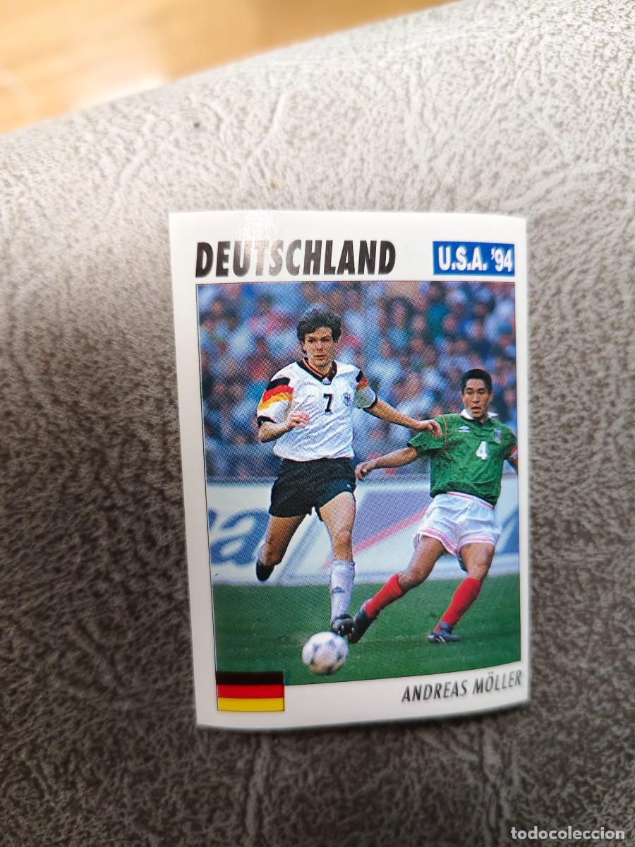 Fu&szlig;ball-Sticker: 144 SERVICE LINE MUNDIAL USA 94 ANDREAS MOLLER - DEUTSCHLAND ALEMANIA - 1994 WORLD CUP SL ITALY AAC