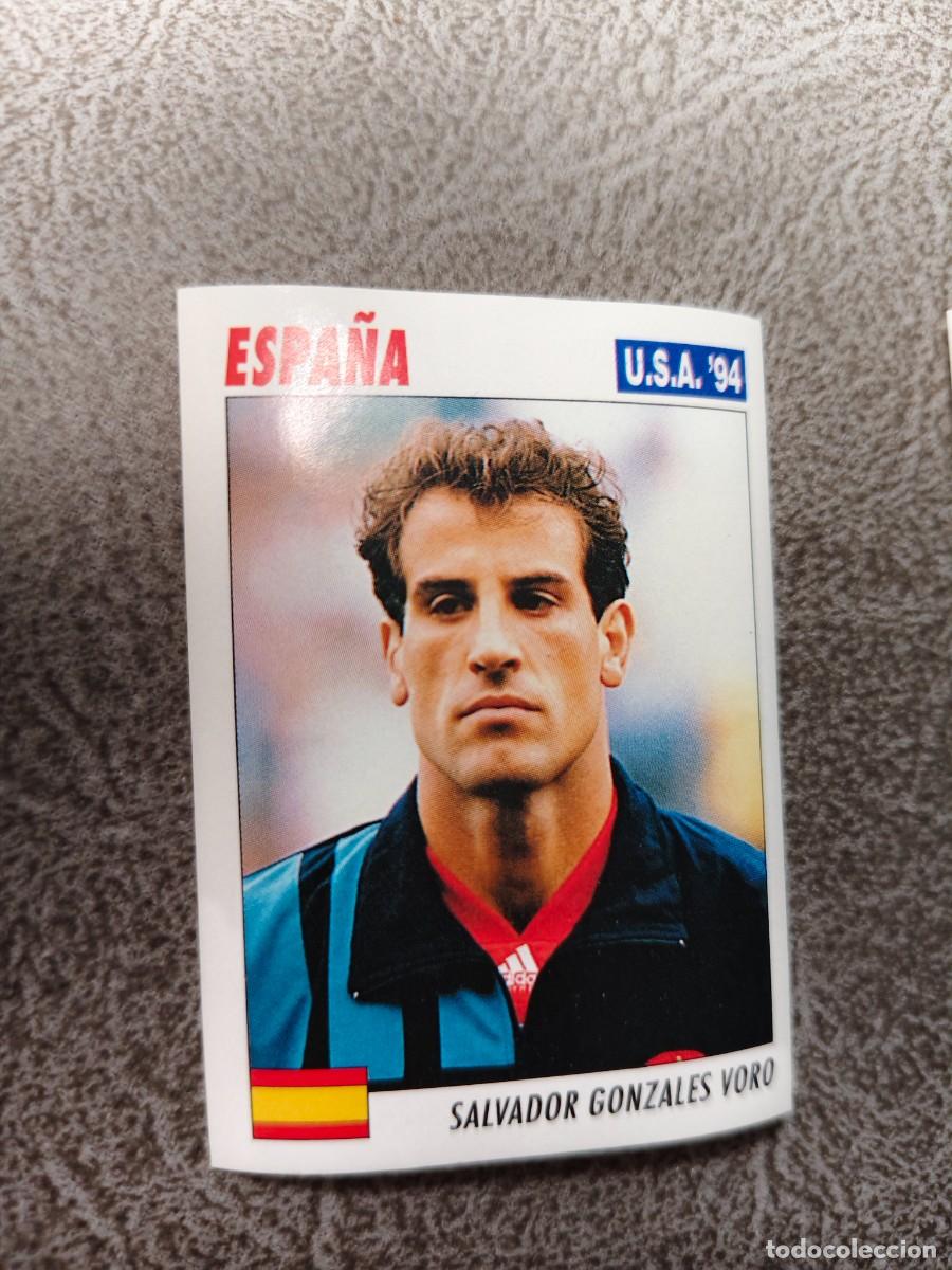 Fu&szlig;ball-Sticker: 158 SERVICE LINE MUNDIAL USA 94 SALVADOR GONZALES VORO - ESPANA - 1994 WORLD CUP SL ITALY AAC