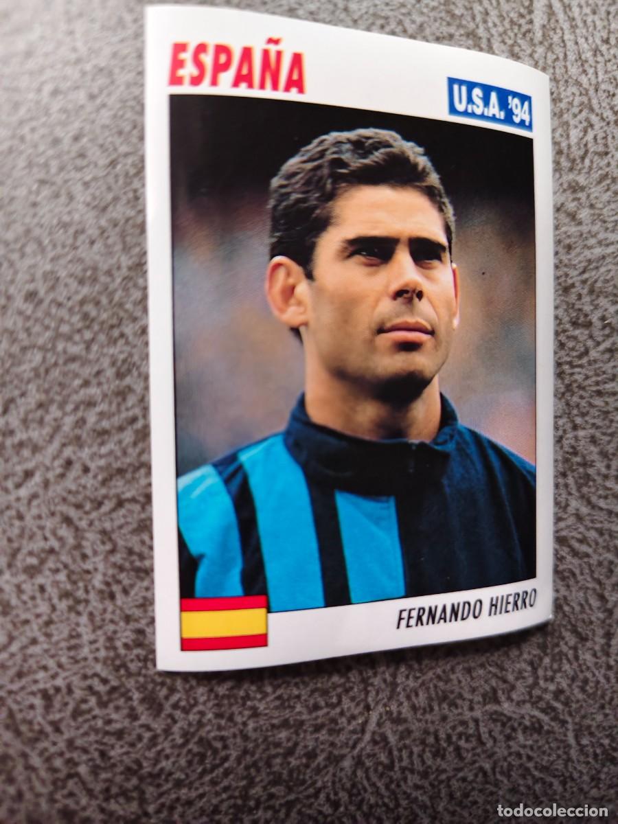 Fu&szlig;ball-Sticker: 159 SERVICE LINE MUNDIAL USA 94 FERNANDO HIERRO - ESPANA - 1994 WORLD CUP SL ITALY AAC
