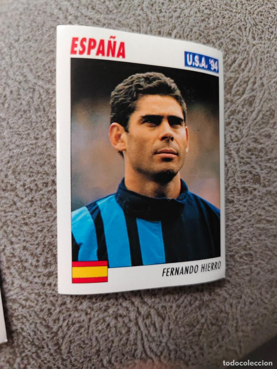 Fu&szlig;ball-Sticker: 159 SERVICE LINE MUNDIAL USA 94 FERNANDO HIERRO - ESPANA - 1994 WORLD CUP SL ITALY AAC
