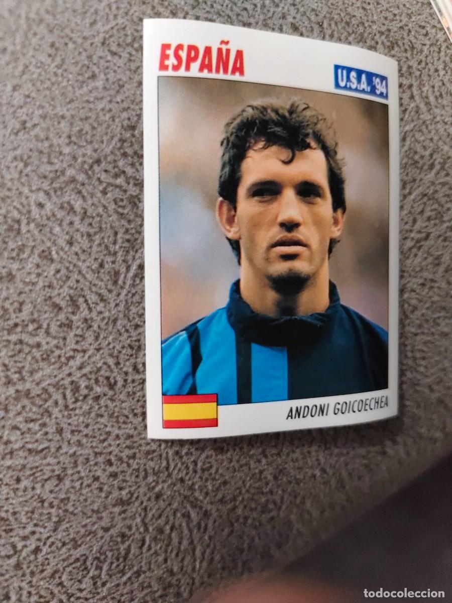 Fu&szlig;ball-Sticker: 160 SERVICE LINE MUNDIAL USA 94 ANDONI GOICOECHEA - ESPANA - 1994 WORLD CUP SL ITALY AAC