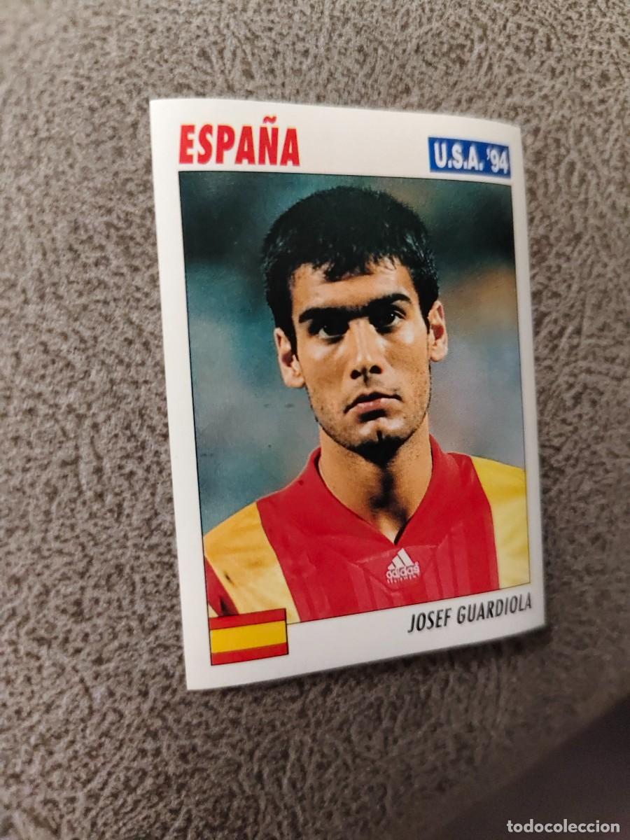 Cromos de f&uacute;tbol: 163 SERVICE LINE MUNDIAL USA 94 JOSEF JOSEP PEP GUARDIOLA - ESPANA - 1994 WORLD CUP SL ITALY AAC